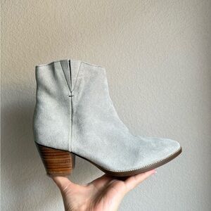 Coconut By Matisse Camilia Grey Suede Leather Ankle Boots